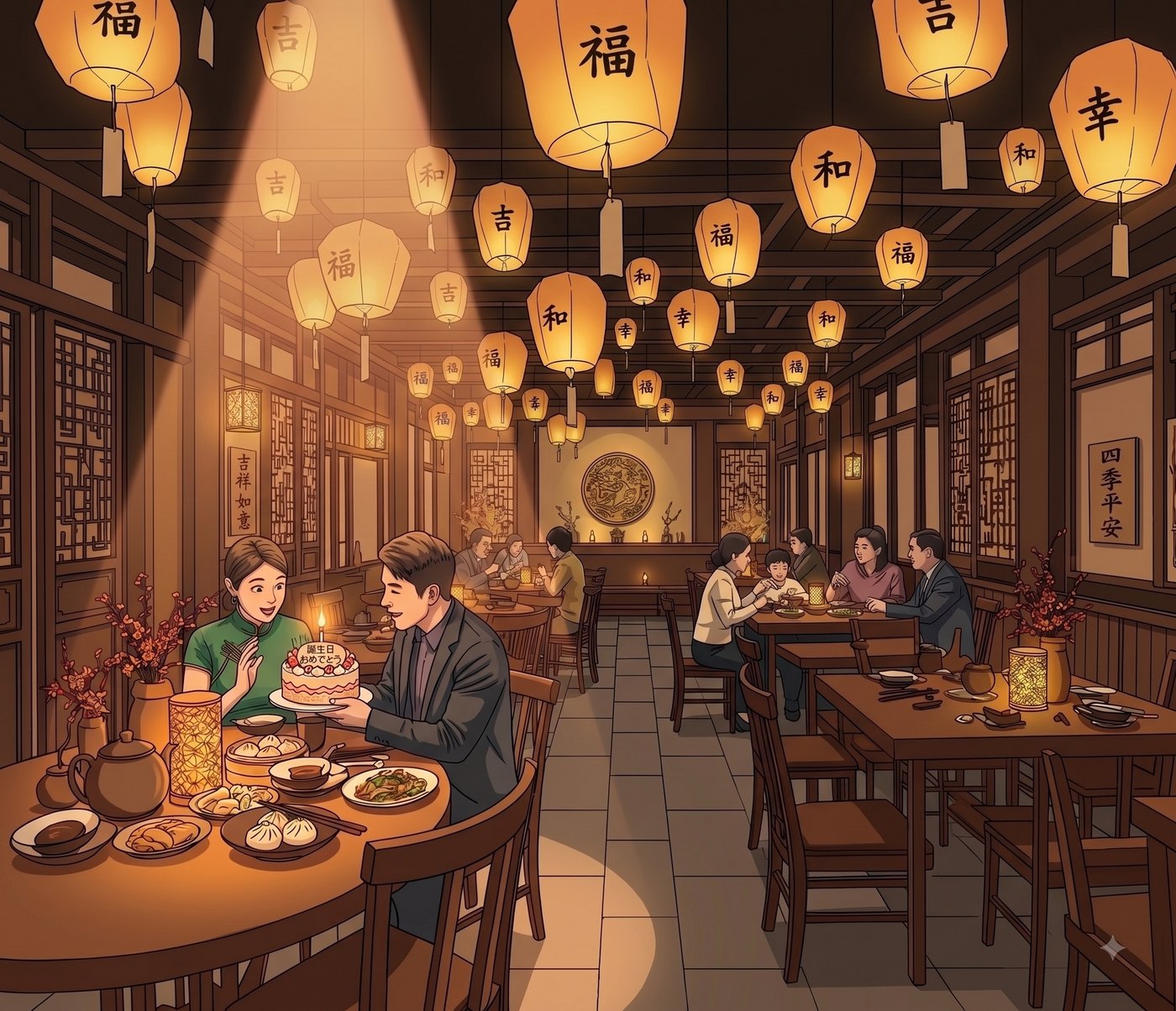 店内演出をIoT化した飲食店